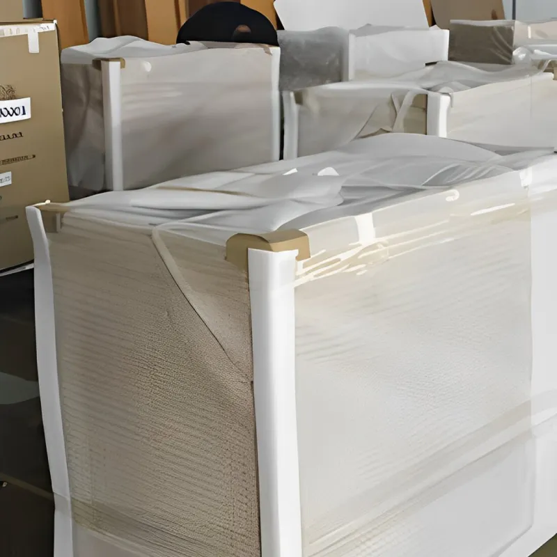 Packing and labeling hotel casegoods for project delivery