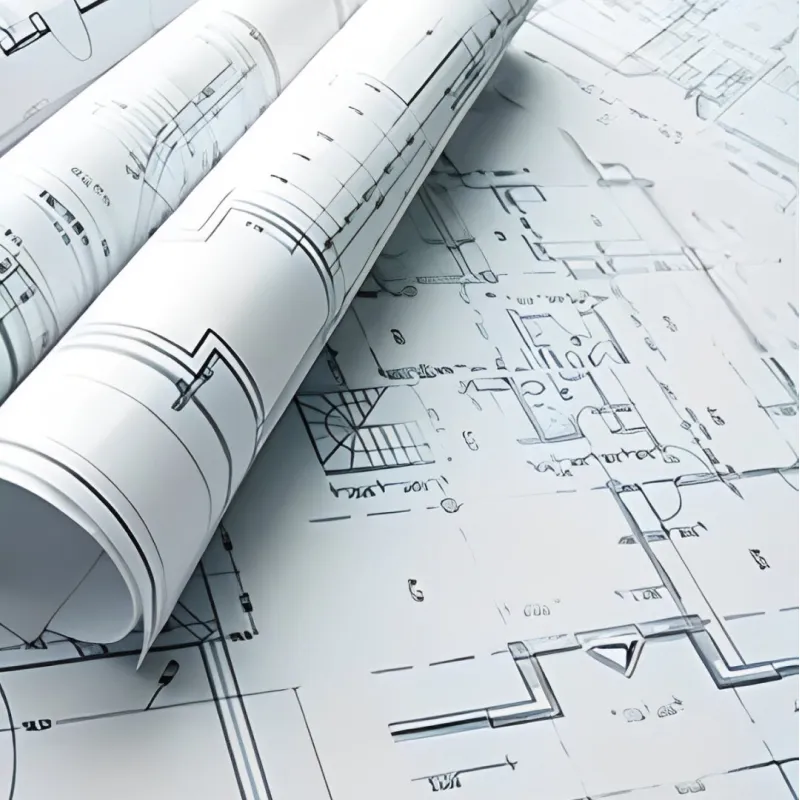 Reviewing hotel furniture drawings
