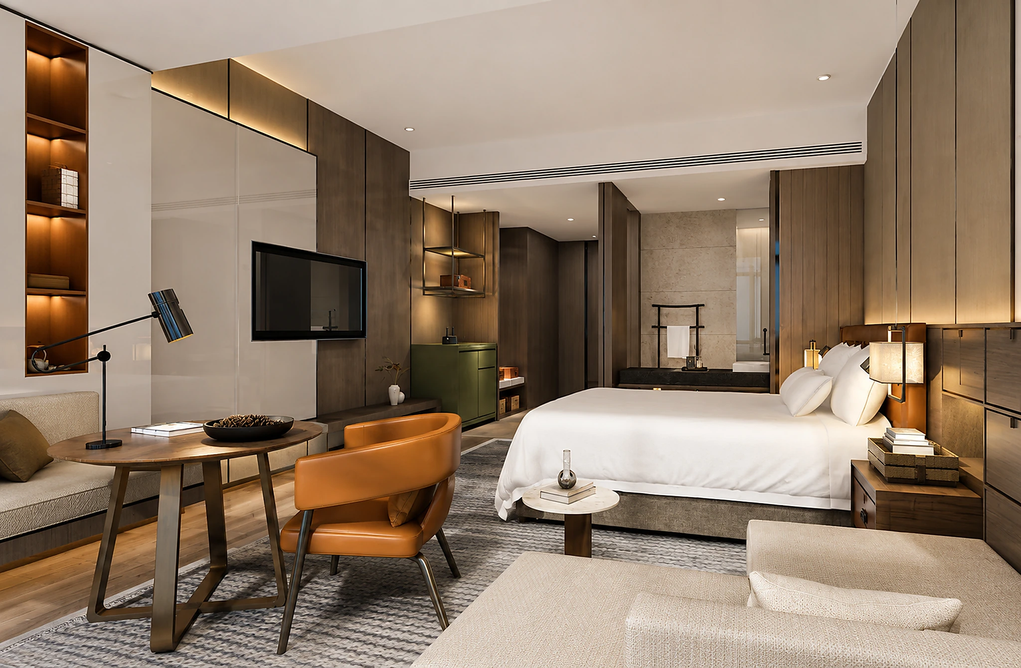 Complete hotel guest room furniture package