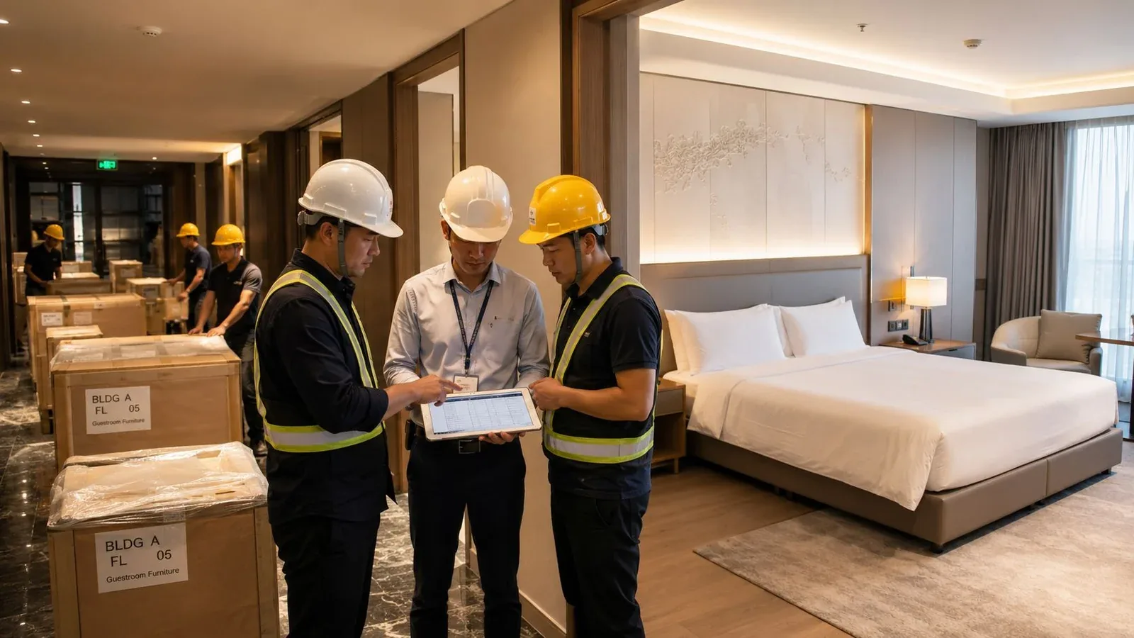 Hotel floor plan and room types