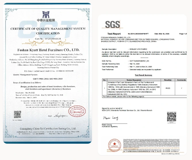 Quality Certificates