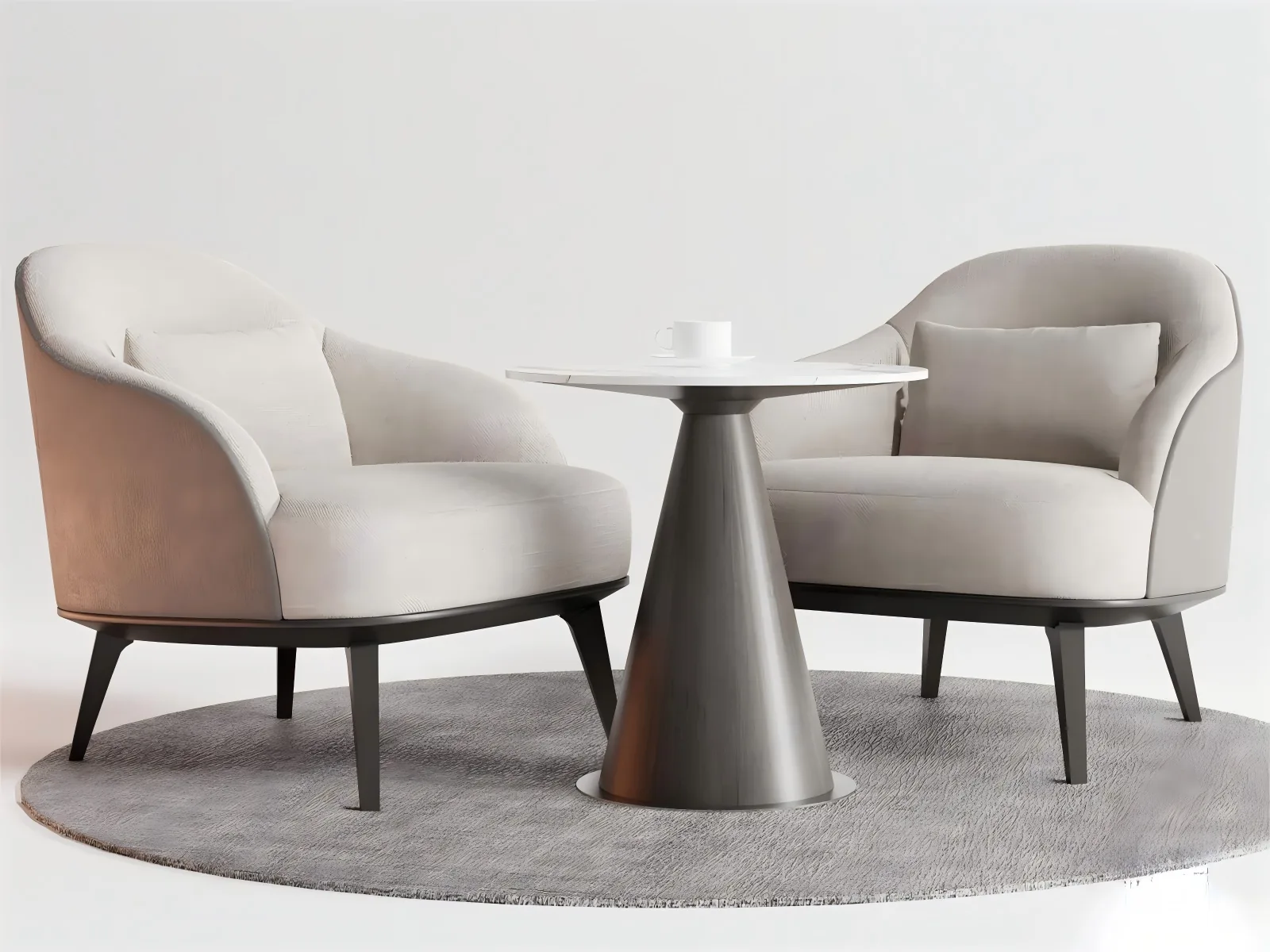 Curved Back Guest Room Chair