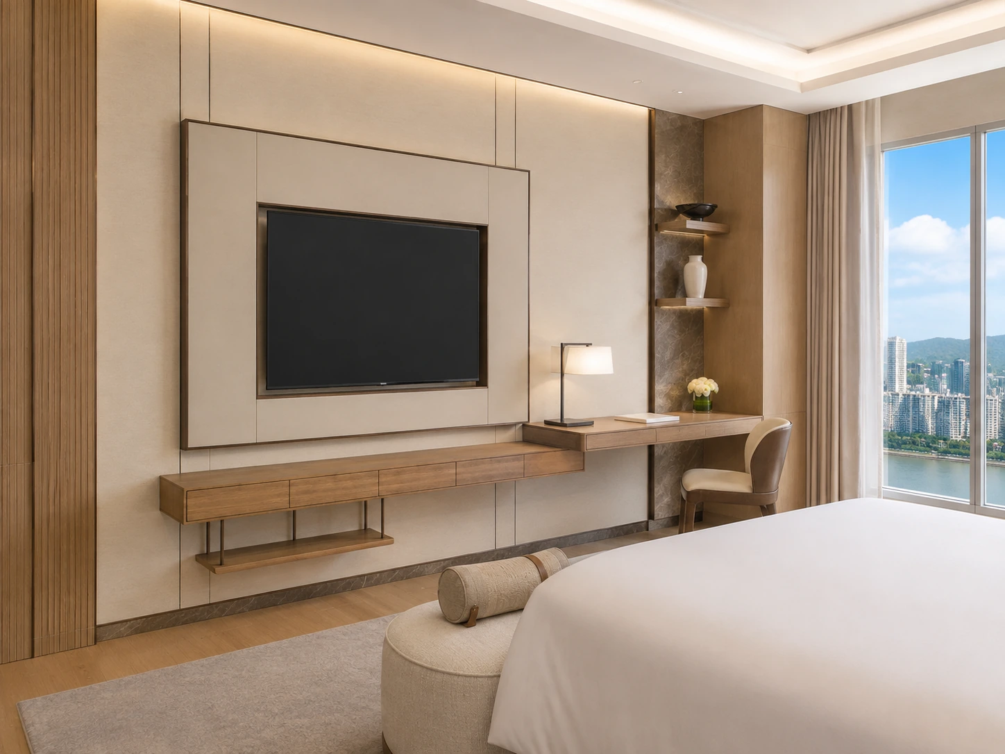 Hotel writing desks and workstations