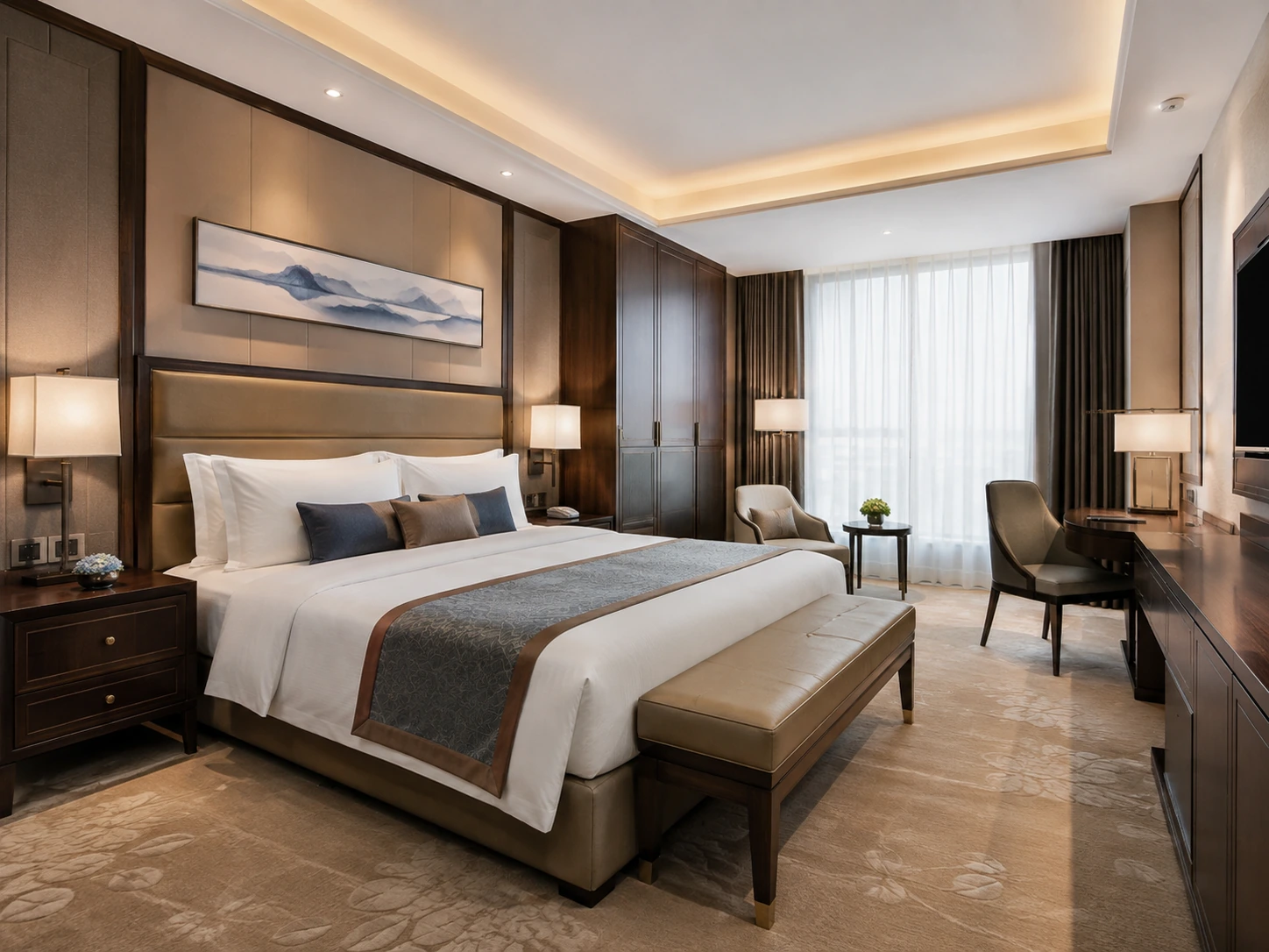 Bed-Mounted Headboard