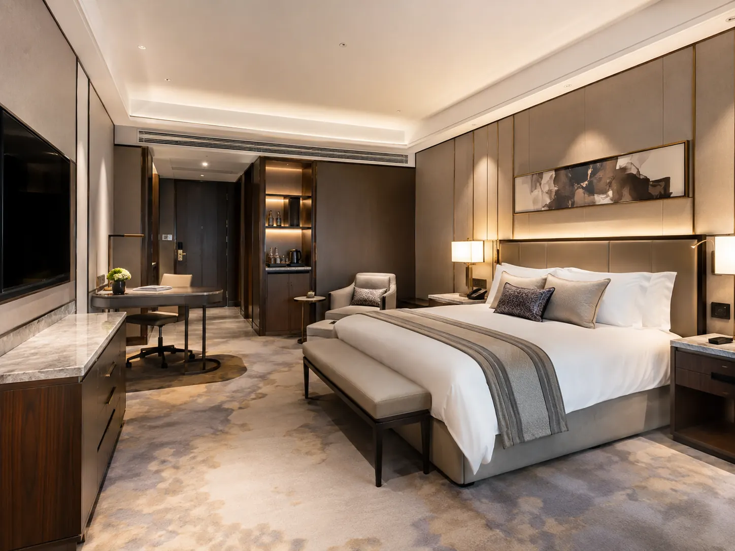 Complete hotel guest room casegoods sets