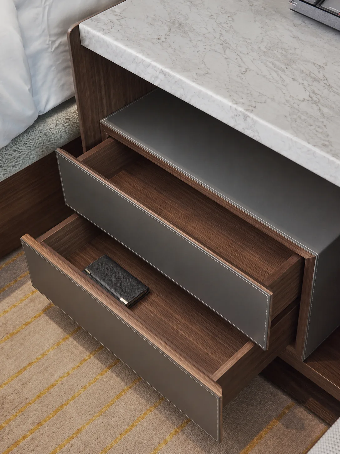 Soft-close drawer hardware
