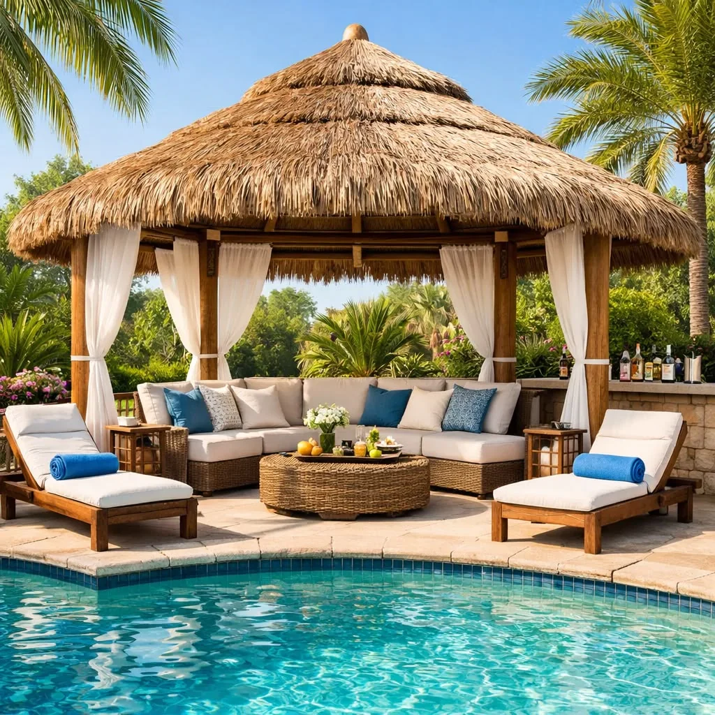 Commercial hotel outdoor lounge furniture for hospitality projects